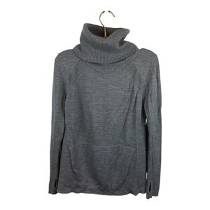 Lululemon Gray 100% Merino Wool Turtleneck Sweater Size‎ 6
